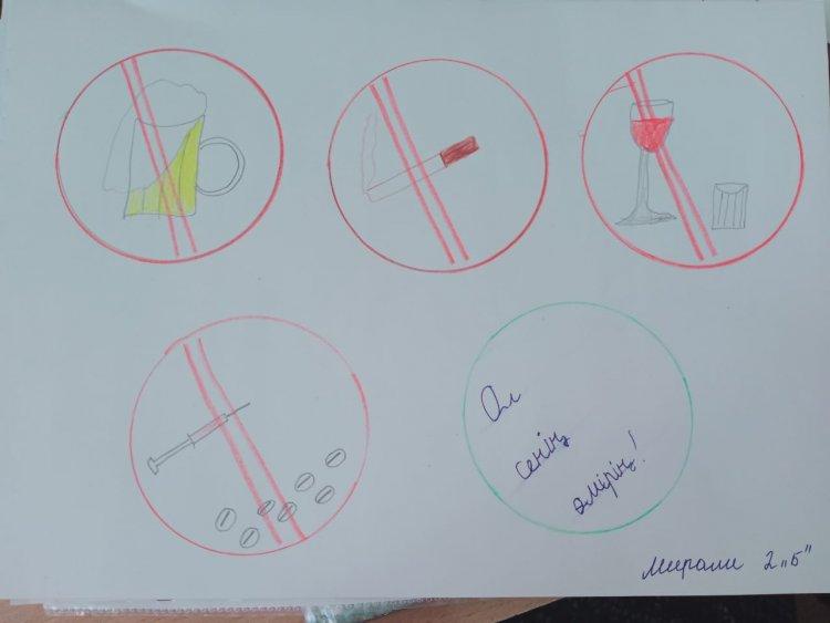 "Зиянды  әрекеттерден аулақ болайық" атты сурет көрмесі.