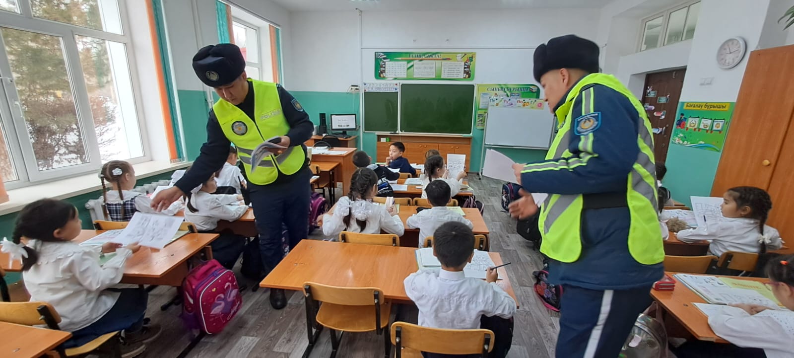 Жол қауіпсіздігін түсіндіру жұмысы жүргізілді